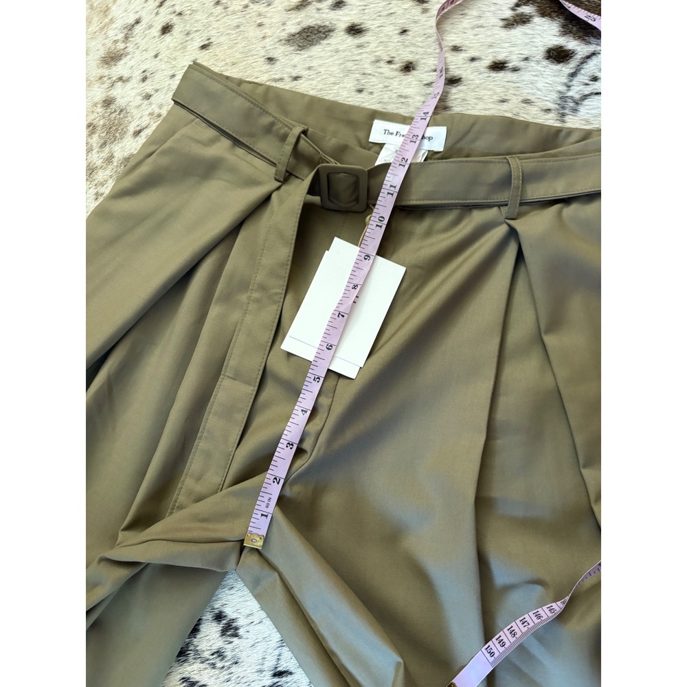 The Frankie Shop NEW Clay Belted Pants In Desert Taupe Size Large - Picture 8 of 9